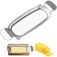 Butter Cheese Slicer Cutter Aluminum Alloy Wire Cheese Slicer Multipurpose Handheld Butter Cutter for Block Cheese Butter Fruit