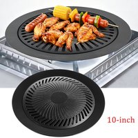KOSUN Korean Smokeless BBQ Grill Pan, Nonstick Griddle Plate, Barbecue Cooking Tool for Gas & Cassette Stove, Indoor Outdoor Use