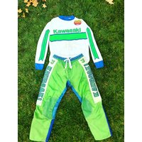 AliExpress 2025 Kawasaki Men's Off-Road Motorcycle Long Sleeve T- Shirts & Pants Quick Drying Breathable Outdoor Mountain Bike Sportswear