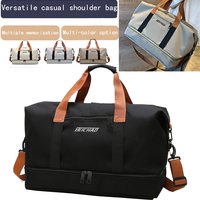Neutral color bag - perfect for hanging in a suitcase for business trips or commuting. A stylish and simple handbag.
