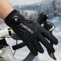 AliExpress NONE GTUBIKE Winter Cycling Gloves Warm Fleece Windproof Full Finger Gloves Touch Screen Anti-slip Adjustable Buckle Men Bike Gloves