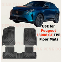Use for 2025 new Peugeot E3008 GT car carpet AllWeather E3008 GT trunk mat Full Set Trim to Peugeot E3008GT waterproof floor mat