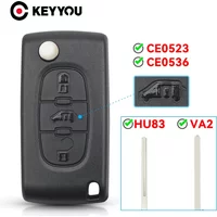 KEYYOU For Fiat Scudo For Peugeot Partner Expert For Citroen Berlingo Dispatch (Van) CE0523/CE0536 Remote Car Key