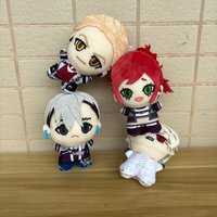12cm Cosplay Cartoon Gachiakuta Anime Big Head Zanka / Angry Rudo / Engine and Riyou Plush Toy Keychain Plushie Doll Bag Pendant