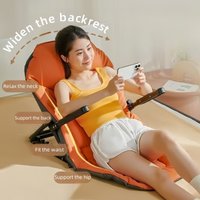 Back Chair On The Bed Foldable Recliner Tatami Seat With Armrests Student Dormitory Couch Outdoor Folding Chair With Free Pillow