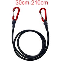 Linki do pakowania 30-210 cm 8 mm, elastyczne linki bungee z czerwonymi hakiem, lekkie, rozciągliwe, do rowerów, samochodów, bagażu, bagażników dachow