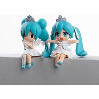 Miku Anime Peripheral Virtual Singer Q Version Figurine Angel Princess Model Doll Desktop Decoration Collect Toy Birthday Gift