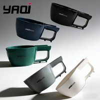 Yaqi High Quality Dark White Blue Black Green Gray Color Plastic Shaving Bowl For Men Shaving Brush