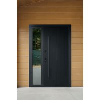 Front Doors for Villa House High Quality Wholesale Exterior Doors Modern Style Security Main Gate Aluminum Entrance Pivot Door