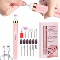 LINMANDA Electric Nail Drill Set Portable Nail Drill Rechargeable Nail File for Acrylic Manicure Pedicure Polishing Tools