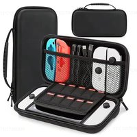 Storage Carrying Bag for Nintendo Switch/OLED Console with 10 Games Cartridges EVA Protective Hard Shell for Switch Accessories