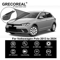 GRECOREAL 4K Dash Cam Front and Rear 2160P WiFi Car Camera Dual Dashcam APP Control Plug Play Compatible with Volkswagen Polo Vw