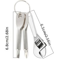AliExpress NONE 3-piece mini portable screwdriver set, multifunctional mini wrench keychain - suitable for bicycle and motorcycle repair tools