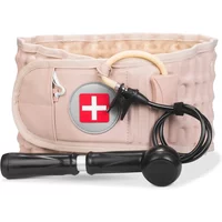 Air Traction Brace Lumbar Support Belt Waist Back Decompression Spinal Relief Massager for Backache Pain Release