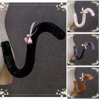 Cute Cat Tail Cosplay Anime Kawaii Animal Halloween Party Costumes Accessories Kitten Lady Maid Tail Girl Friends Gifts