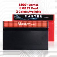 Cartouche de jeu 1400 en 1 pour système maître, pour USA, EUR, SEGA, avec carte TF de 8 go, carte de Console de jeu