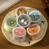 1~6Roll Slow Life Series Decoration Tapes Scrapbooking Stickers Material Perfect for Journaling Diy Scrapbooking Supplies