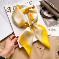 Luxury Horse Silk Shawl Square Scarf For Women Print Hijab Summer Wraps Neckerchief Female 70*70cm Handkerchief Bandana Girl