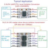 High-performance Digital Isolators 2/4/8Ch Level Converter Module for Integrated Circuits