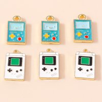 10pcs Kawaii Enamel PSP Games Console Charms Cute Pendants for DIY Jewelry Making In Bulk