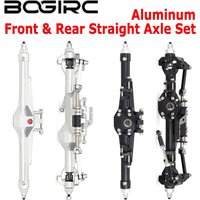 BOGIRC H10 CNC Aluminum Front Rear Straight Axle Set Complete Axles for 1/10 RC Crawler Vanquish Upgrade Parts High-Performance