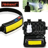 COB LED Super Bright Headlamp Rechargeable 180° Head Lamp Flashlight Outdoor Waterproof Running Fishing Camping Hiking Headlight