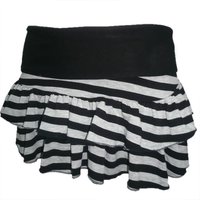 Dark Women Slim Clothes Japanese Summer Gothic Fashion Gray Striped Skirt Casual Vintage Y2K E-girl Sweet Harajuku Short Skirt