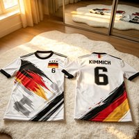 Germany Style 2026 Summer Soccer T Shirt Boys Girls Men Women Couple Match Soccer Training Sportswear Outdoor Motorcycle T-shirt