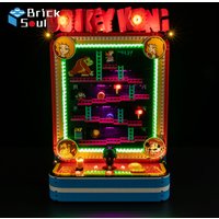 BrickSoul LED-Licht-Set geeignet für Lego Donkey Kong ™ Arcade 72051 Bausteine nicht enthalten