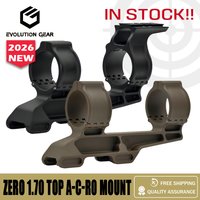 EvolutionGear Zero Summit Mount Hunting Scope Mount 1.7 inch Height 30/34mm Tube BK, Cerakoated TAN For Hunting