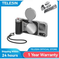 TELESIN Master Grip Set for iPhone17 Pro Pro Max Magnetic Phone Camera Hand Grip Holder 3200Mha Powerbank with Wireless Charging
