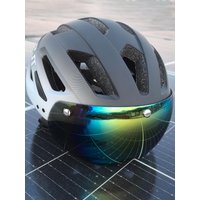 AliExpress PJT Bike Helmet With Sun Goggle Men Sun Visor Bicycle Helmet Sunglasses Road MTB Cycling Helmet Goggle E-bike Sports Bike Helmet