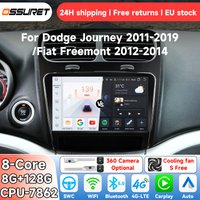 Radio samochodowe 8G 128G Android 14 do Dodge Journey 2011 - 2019 FIAT Freemont 2012 - 2014 Carplay Multimedialny odtwarzacz wideo GPS 4G 7862