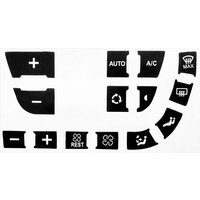 1Pc Car Air Conditioning Control Button Repair Decal for Citroen C4 Grand Picasso Black AC Button Repair Sticker Interior Decor