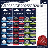 CR2032/CR2025/CR2016 3V Lithium Coin Battery, Universal Button Batteries for Car Key, Watch, Remote Control, Electronic Devices