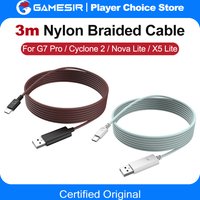 GameSir 3m Nylon Braided Cable for G7 Pro G7 Pro Wuchang Cyclone 2 Nova Lite X5 Lite G7 SE G8 G8+ MFi X5s Kaleid Flux Gamepad