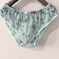 Handmake Chiffon Man's Briefs Panties LGBQ Live Show Dance Private Party