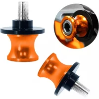 2pcs for KTM Duke 125 200 390 990 Orange M10 Swingarm Sliders Spools Paddock Stand Bobbins Swing Arm Motorcycle Accessories