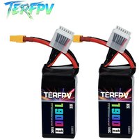2PCS TERFPV 6S 22.2V Lipo Battery 1900mAh 150C/300C with XT60 Plug for FPV Drone Quadcopter Helicopter Aircraft RC Parts Hobby