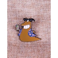 Futtturama Sunglasses Beach Shirt Slug Alien Slurm Worm Enamel Pins Lapel Pin Bag Badge Jewelry Gift for Friends