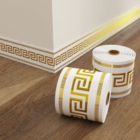 500cm*10cm Self-adhesive BaseboardWall border decorative strip thick waterproof Window Sills Door Frames Decor