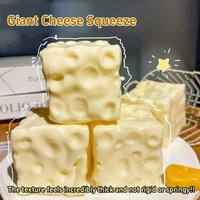 ADHD 1/3pcs Cute Cheese Fidget Ball Soft Slow Rebound Stress Relief Toy, Handmade Vaseline Squeeze Ball for Kids and Adults