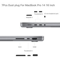 Soft Silicone Anti Dust Plug For MacBook Pro 2025 14 16 inch M5 M4 M3 pro max Stopper Laptop Dustproof Interface Cover