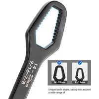 1pc Universal Double Ended Wrench, Self-Tightening Screw Nuts Repair Wrench, Double-Headed Ratchet Spanner, Adjustable