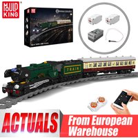 Mould King 12053 Technical Train Toys The RC Scottish Heritage Express Building Block Assembly Locomotive Model Brick Set Kids Christmas Gift
