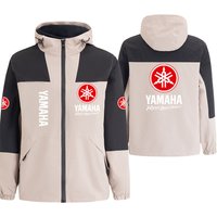 Yamaha men's racing jacket, lightweight windproof and waterproof jacket for spring and autumn, outdoor sports and casual hooded