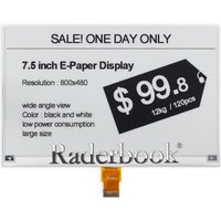 7.5-inch FPC-8612 electronic paper ink screen 800x480 black and white EPD electronic paper UC8179 driver SPI interface 24Pin