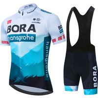 AliExpress Cycling Uniform UCI BORA Mtb Male Clothing Bicycle Clothes Set Men's Pants Gel Man Jersey Shorts Complete Summer Laser Cut Team