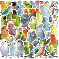 50-100 PCS Cute Cartoon Parrot Graffiti Stickers, Waterproof Vinyl Decals for Guitar, Notebook, Luggage DIY Decoration