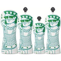 Golf club head cover, poker element design, golf accessories, dust-proof and durable, providing the best protection